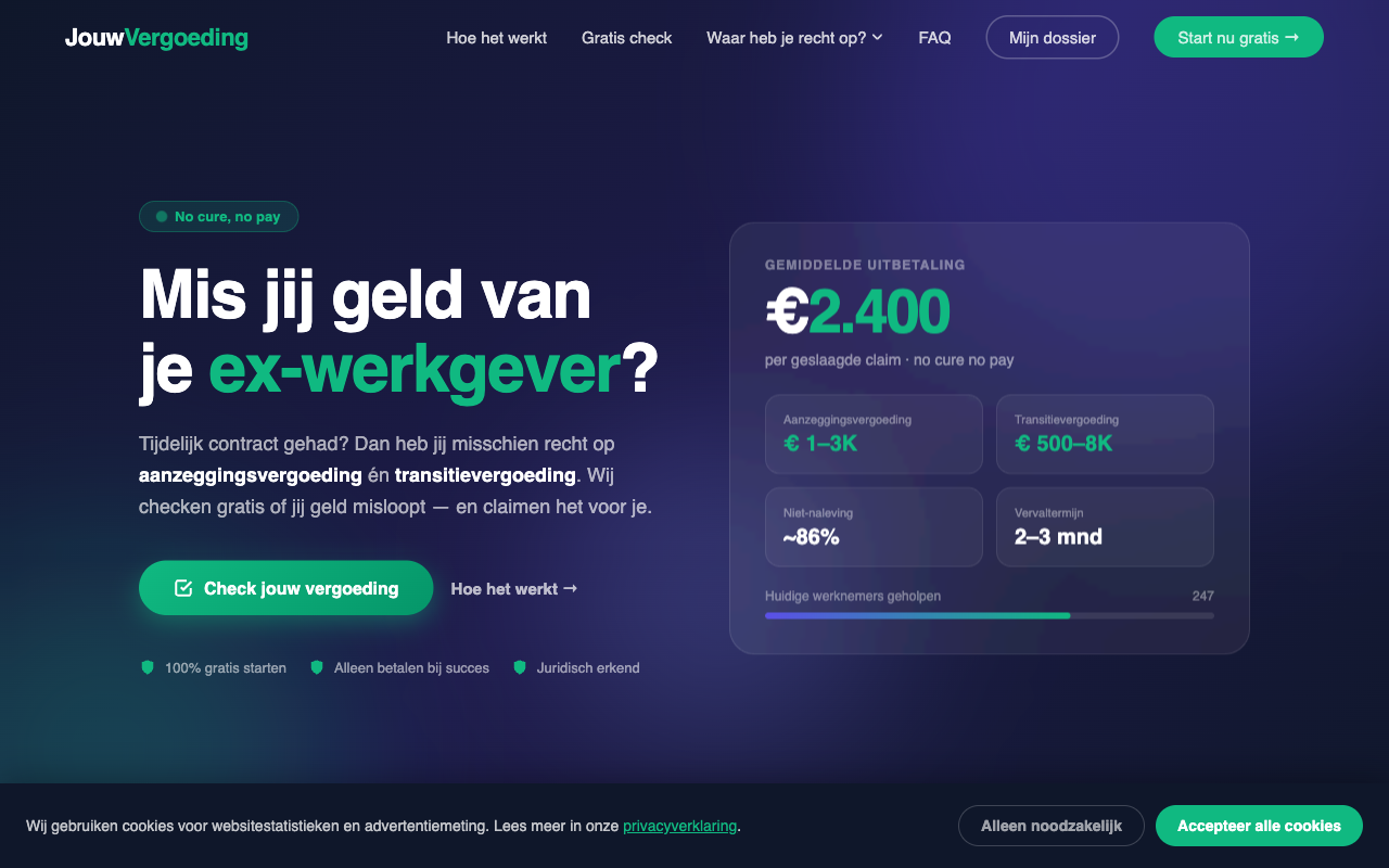 JouwVergoeding screenshot